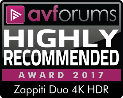 AV Forum Highly Recommanded Award 2017